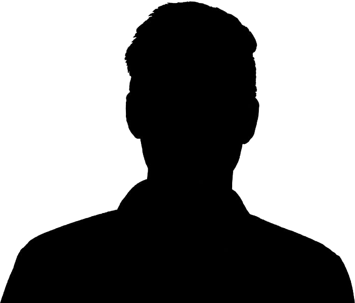 man silhouette portrait head shot male face neck shoulder png clipart